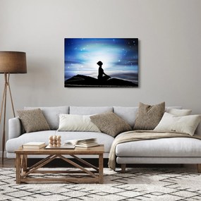 Obraz meditujúce ženy (90x60 cm)
