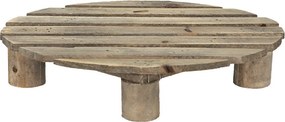 Hnedý antik dekoračný stolík na kvety - 30*24*6 cm