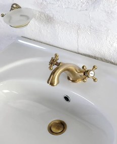 Reitano Rubinetteria Reitano Rubinetteria, ANTEA stojánkova umývadlová batéria s výpusťou, bronz, 3176