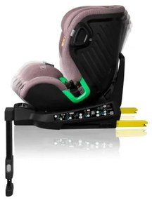 Lionelo - Autosedačka so základňou otočná HARMONY i-Size 40-150 cm ružová