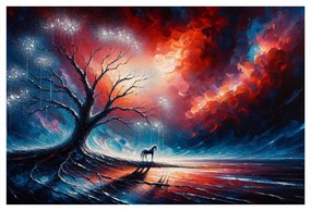 Obraz magický strom života v noci