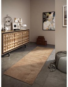 Béžový ručne tkaný vlnený behúň 80x250 cm Ursule – Villeroy&amp;Boch