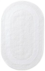 Kúpeľňový koberček Javo Cotton biely ovál