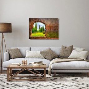 Sklenený obraz - Záhrada Eden (70x50 cm)