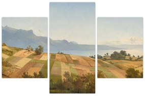 Obraz - Alexandre Calame, Swiss Landscape, reprodukcia (90x60 cm)