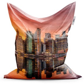 Sablio Sedací vak Classic New York Západ slnka - 150x100 cm