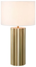 Markslöjd 108669 - Stolná lampa HASHIRA 1xE27/40W/230V biela/mosadz