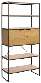 Dizajnový regál Valenzuela 190 cm vzor dub
