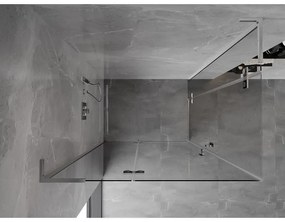 Mexen Mist-H L Duo, 2-krídlový sprchový kút 100 x 95 cm, číre sklo, chrómový profil, 8A5L-100L-095P-01-00