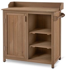 Záhradná skrinka s držiakom na uteráky