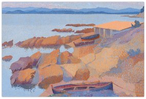 Obraz - Henri Edmond Cross, Calanque des Antibois, reprodukcia (90x60 cm)