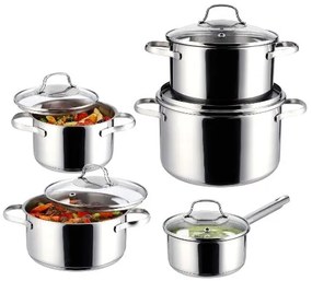 Silvercrest®  Súprava hrncov Premium (so sklenenými pokrievkami)  (100395241)