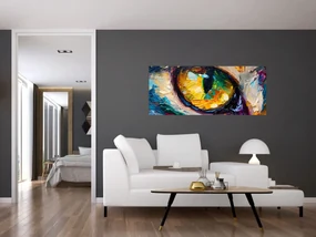 Obraz - Maľba mačacieho oka (120x50 cm)