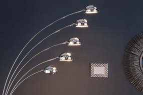 Stojacia lampa Five Lights chróm