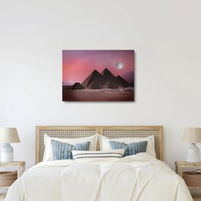 Sklenený obraz - Pyramídy Giza, Egypt (70x50 cm)
