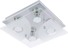XXXLutz STROPNÉ SVIETIDLO, 25/25/8,5 cm Eglo - Online Only bytové doplnky - 003348262202