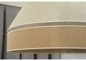 Duolla - Luster na lanku YUTE AVIGNON 1xE27/15W/230V pr. 60 cm šedá/hnedá