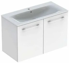 Kúpeľňová skrinka s umývadlom Geberit Selnova 100x50,2x65,2 cm biela lesk 501.260.00.1