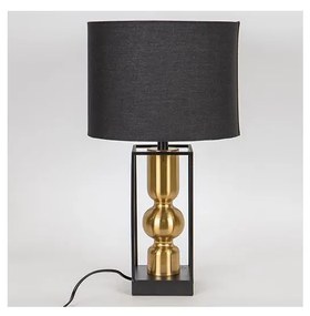 Stolná lampa 1xE27/40W/230V čierna/zlatá