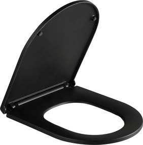 Erga Erga, WC sedadlo z duroplastu, série Lily, Siena, Tina, čierna matná, ERG-V03-ND-SEATSH042-BK