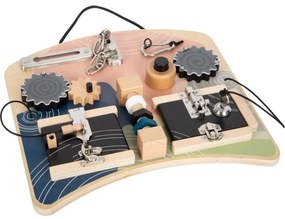 Small Foot - Motorická doska so zámkami a otáčavými prvkami