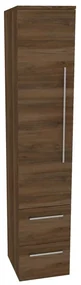 Mereo, Mereo Bino, kúpeľňová skrinka vysoká 163 cm, ľavá, Multidecor, Orech Pacifik tabákový, MER-CN697OPT2