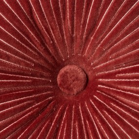 HK living Dekoratívny zamatový vankúš Burgundy Ø 35 cm