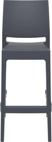 MAYA BAR 75 záhradná barová stolička dark grey