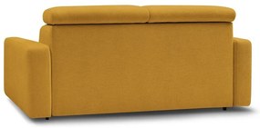 Rozkladacia pohovka v horčicovej farbe 195 cm Monaco – Bobochic Paris