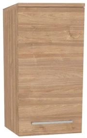Mereo, Mereo Bino kúpeľňová skrinka horná 63 cm, pravá, Multidecor, Light Select Walnut, MER-CN696LSW1