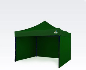 BRIMO Altánok 3x3m Oceľový Rám s 3 Stenami: Pracovný Stan pre Remeselníkov - s 3 stenami - Zelená 22