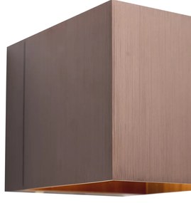 Moderné nástenné svietidlo tmavý bronz vrátane LED a dotykového stmievača nabíjateľné - Joris