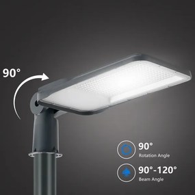 Brilagi-LED vonkajšia lampa so stĺpom a káblom 5 m URBANLIGHT LED/200W/230V antracit IP65