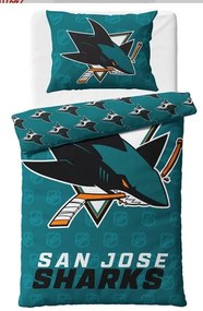 NHL Hokejové obliečky San Jose Sharks Shields 140x200/70x90 cm