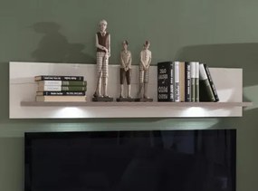 Nástenná polica Cruz, 130 cm, bielená pínia/šedý dub%