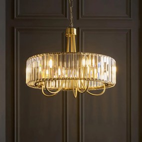 Endon 119610 - Luster na reťazi VISCONTI 5xE14/6W/230V mosadz