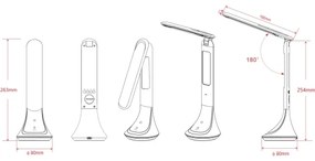 GLOBO 58329B - LED Stmievateľná stolná lampa TYREL 1xLED/4W/230V