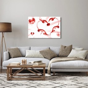Obraz srdca z dymu (90x60 cm)