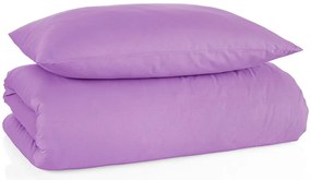 Bavlnené jednofarebné posteľné obliečky BedTex Exclusive Collection - fialkové - 100% bavlna - 70 x 90 cm + 140 x 200 cm