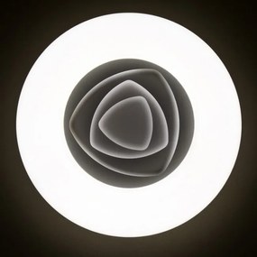 ECOLITE Stropné LED osvetlenie DONUT, 80W, teplá biela-studená biela, okrúhle, 48cm, biele