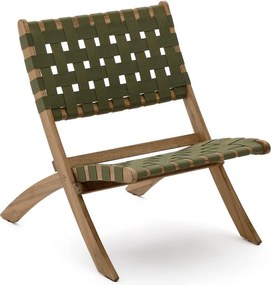 Zelené drevené záhradné kreslo Chabeli – Kave Home