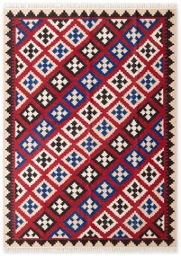 Červený obojstranný ručne tkaný vlnený koberec 160x230 cm Kamal Rami – Nouristan