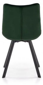 LuxuryForm Jedálenská stolička ORLEN VELUR - fľaškovo zelená