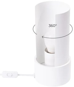 Sollux SL.1675 - Stolná lampa FLASH 1xE27/15W/230V biela