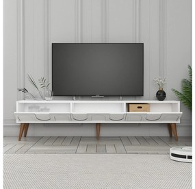 TV stolík/skrinka Bipemu 3 (biela + orech) . Vlastná spoľahlivá doprava až k Vám domov. 1095685