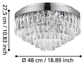 Eglo 39489 - Stropné svietidlo VALPARAISO 8xE14/40W/230V