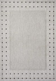 Devos koberce Kusový koberec FLOORLUX Silver / Black 20329 Spoltex - 60x110 cm