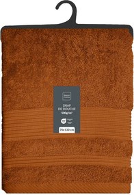 Froté bavlnená osuška v terakotovej farbe 70x130 cm Tendresse – douceur d'intérieur