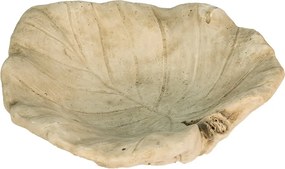 Cementové náustok pre vtáčiky v tvare leknínového listu - 22*22*6 cm