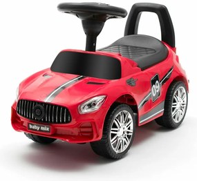 Detské odrážadlo so zvukom Baby Mix RACER červené